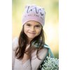 Czapka dziewczęca beanie LOVE DUSTY PINK