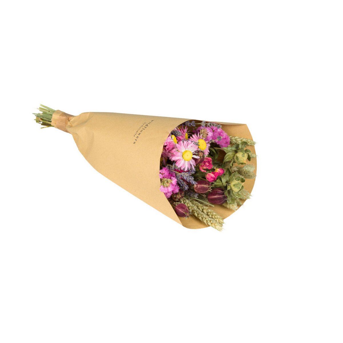 Trockenblumen-Feldstrauß – Rosa
