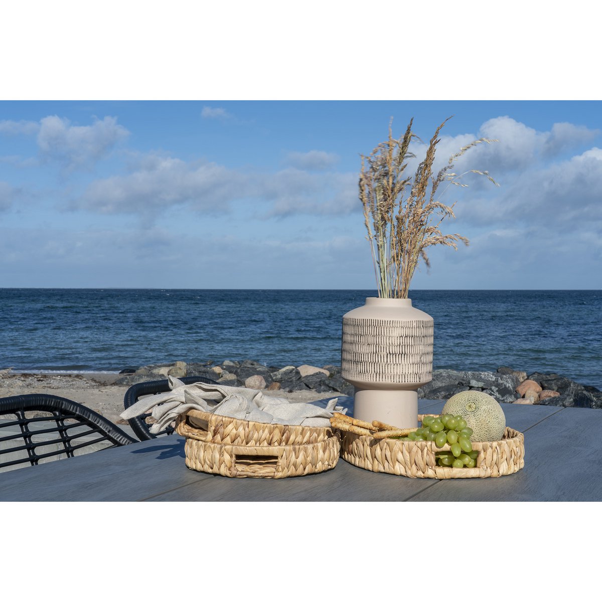 Estoril Dienbladen - Natuurlijk, Waterhyacint, Set van 3