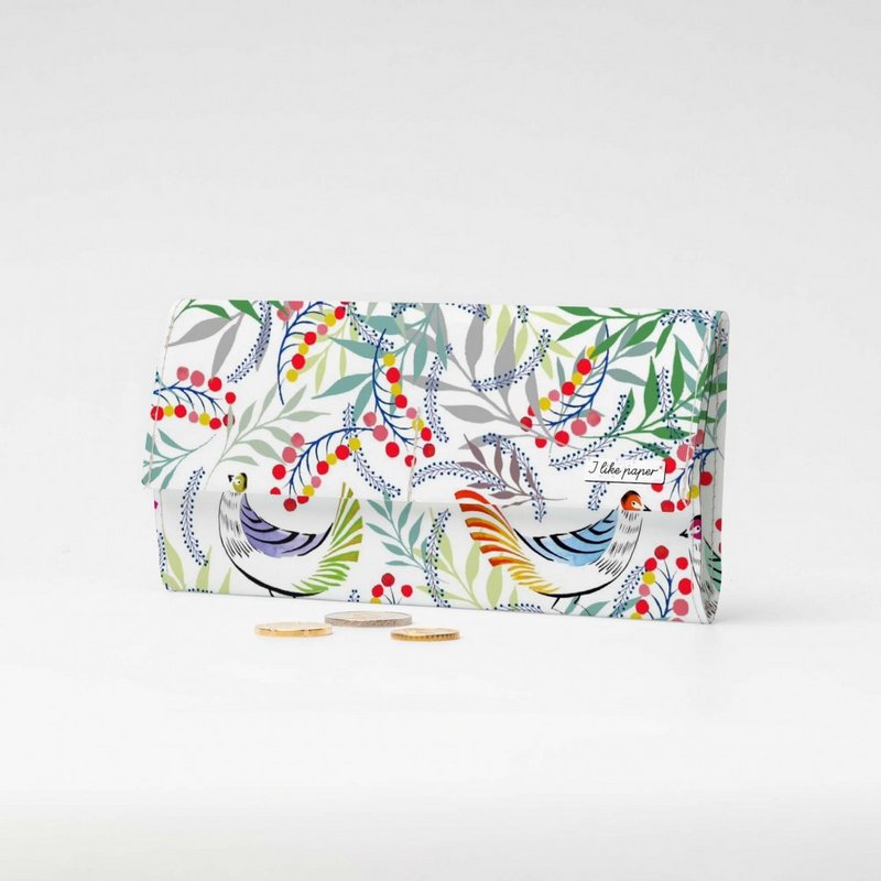 FLORALITY BIRD TyvekÂ® Pap Wallet XL / Clutch Wallet