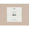 Armband rock, blauwe kwarts, zilver en goud