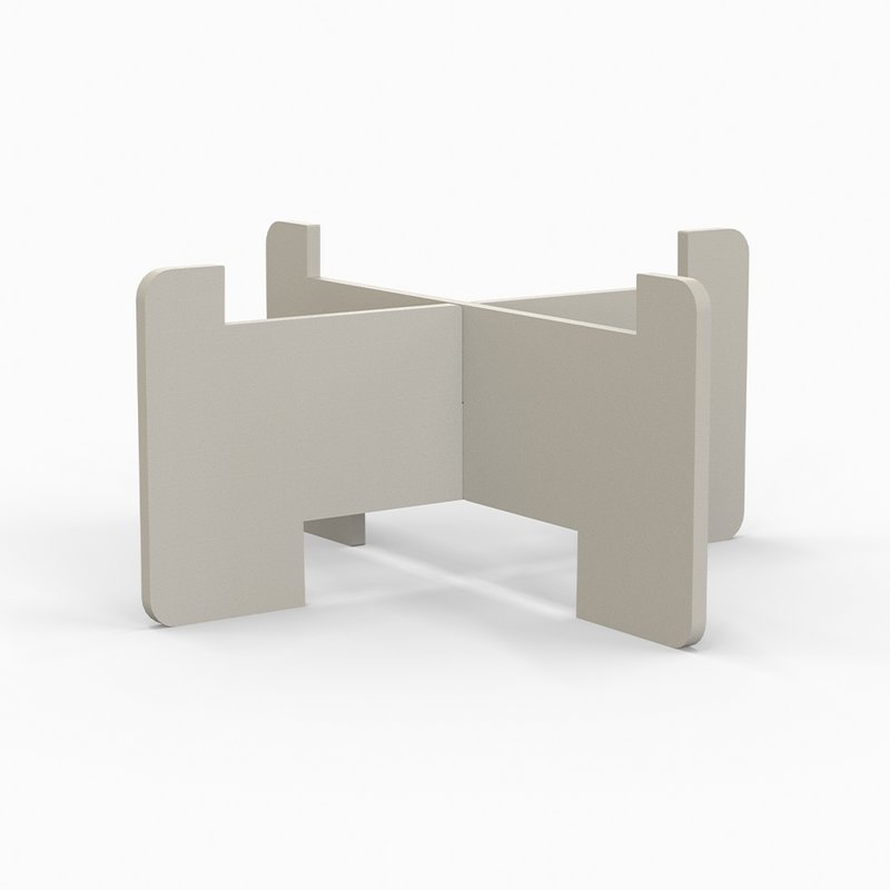 Fusée (bougies) standard - 130x60mm - beige / gris clair