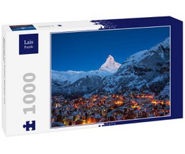 Lais Puzzle Zermatt i den tidlige morgen med Matterhorn 1000 dele