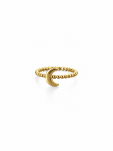 LUNA BEAD RING – Adjustable Waterproof Gold Moon Ring