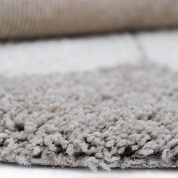 Bohemian Daisy beige rundt børnetæppe