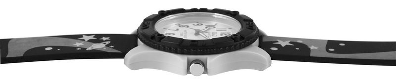 Montre enfant Q&Q, bracelet silicone, "Space", 10 bar, Ø 35 mm