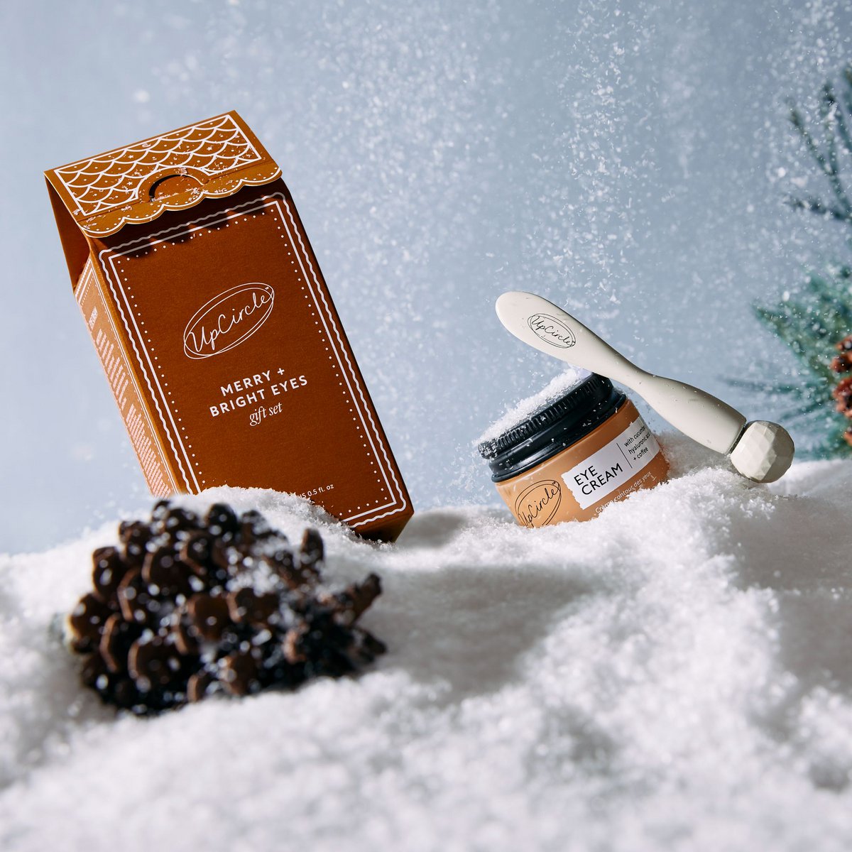 Set regalo ecologico di pan di zenzero vegano Merry + Bright Eyes