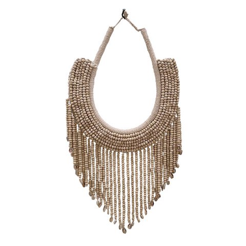 Houten kralenketting