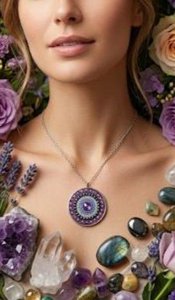 Mandala-Kette Amethyst