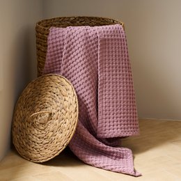 Badetuch | Waffelkreide aus Baumwolle | 70x140cm