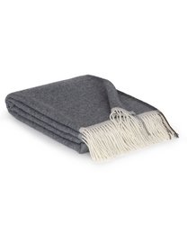 Merino/Cashmere Throwd Deken Milan Grigio Orlo