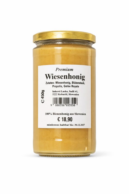 Wiesenhonig mit Gelée Royale 420g