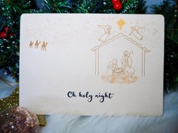 Christmas card “Birth of Jesus”