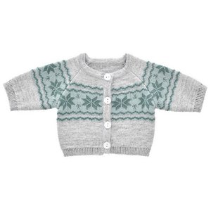 Strickjacke mit Mustern, 45 cm