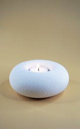 FUZZY Donut candleholder