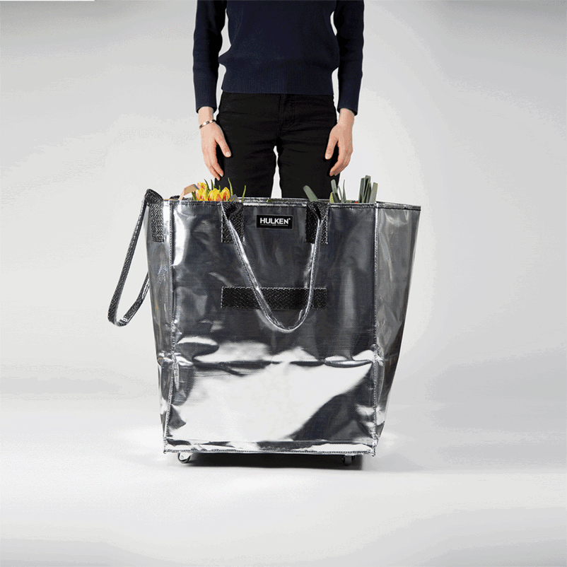 Hulkenbag grande argento con copertura costruttiva