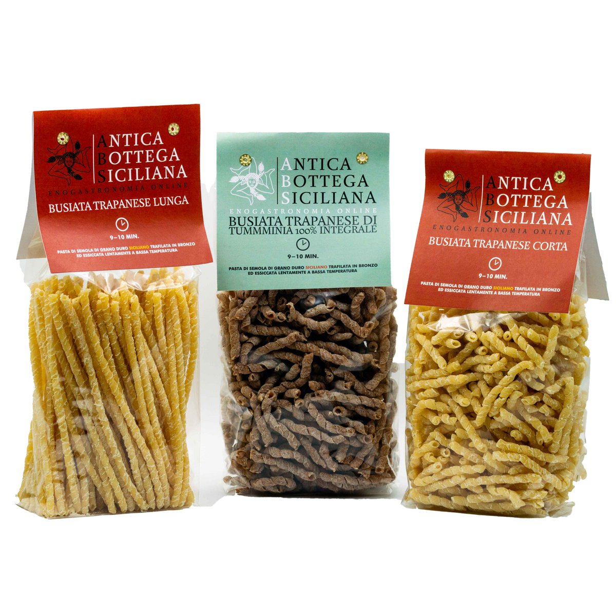 Box 3 tipi di pasta siciliana -  30 pezzi