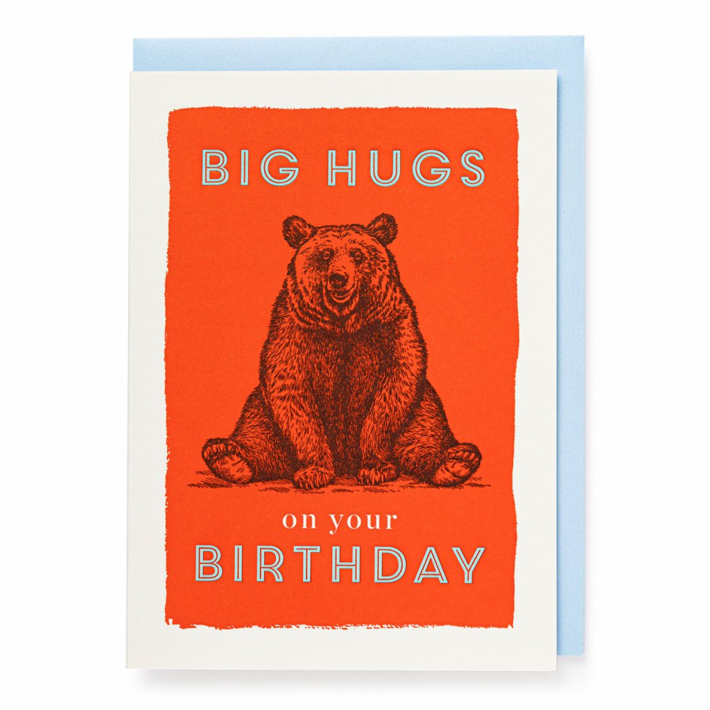 Carto di auguri di cartoline d'archivista - grandi abbracci