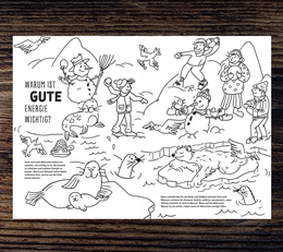Climate protection coloring book for children