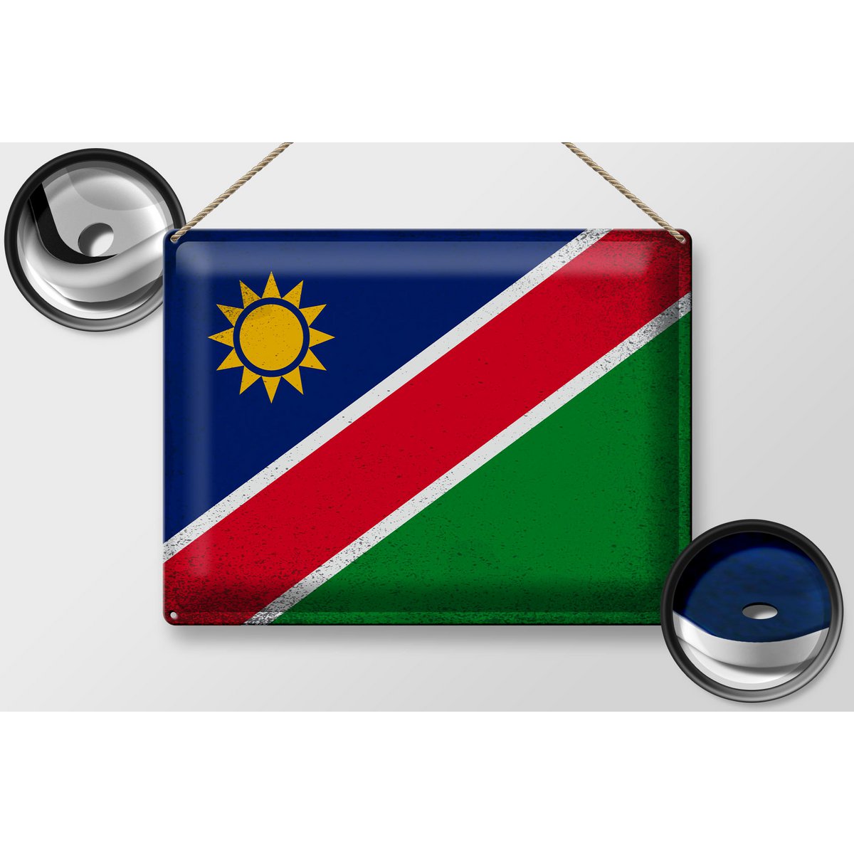 Tin Sign Flag Namibia 40x30cm Flag of Namibia Vintage