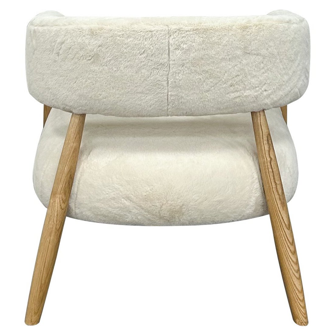 SEAT OAKBEN LAPIT23 FAUX WOOL NATURAL WOOD