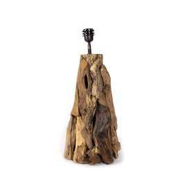 Lampada da tavolo San Remo - realizzata in radice di teak - sensazione naturale estrema