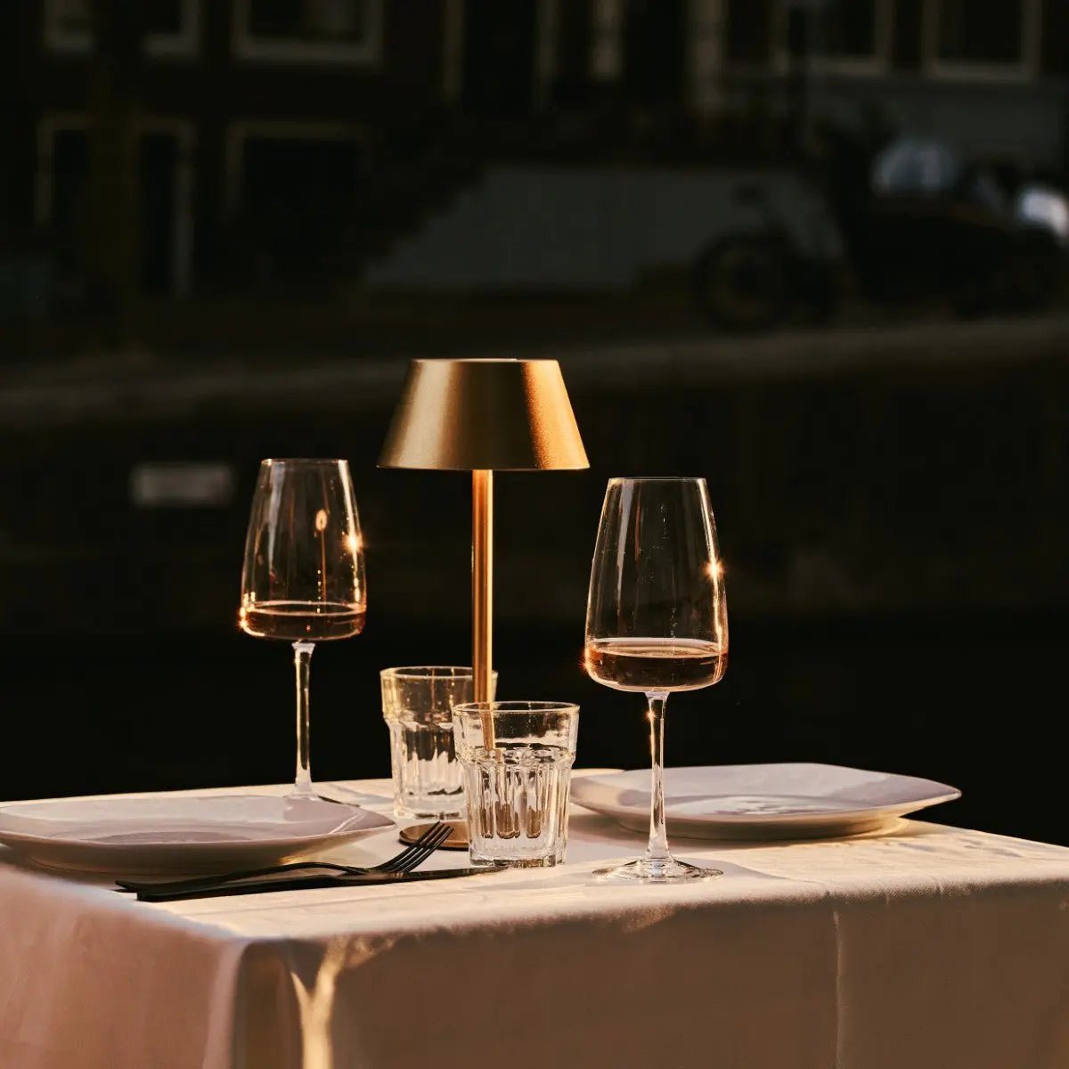 Milou Gold Rechargeable Table Lamp