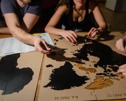 Carte du monde en bois - True Puzzle