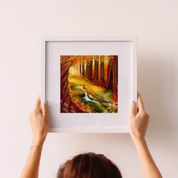Art Print – Beren in het bos