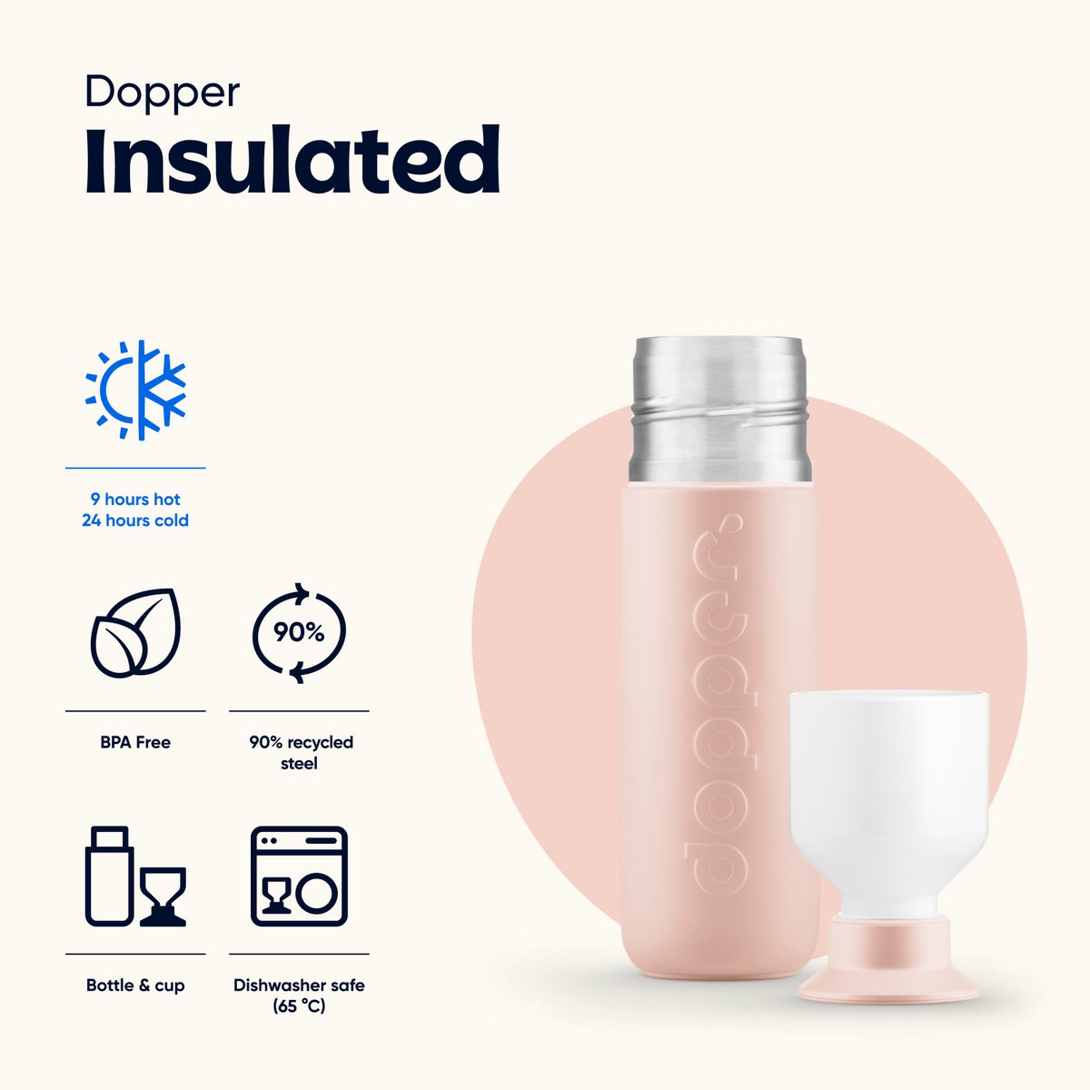 Dopper aislado (350 ml) - Color de mezcla de color (PC 2x3)