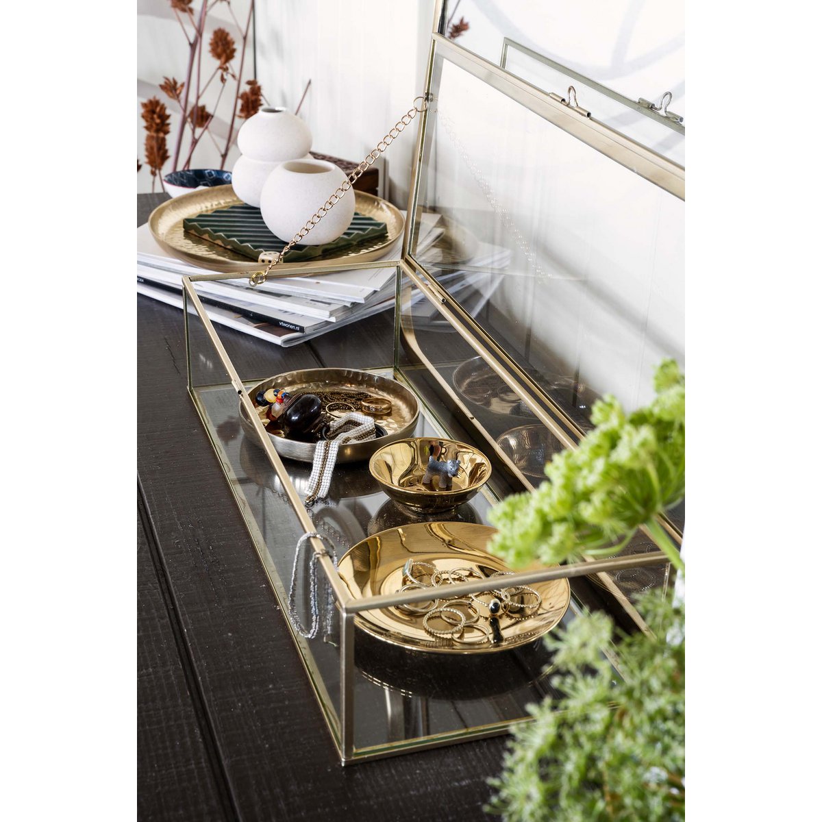 Set/4 Plates Gold 12cm