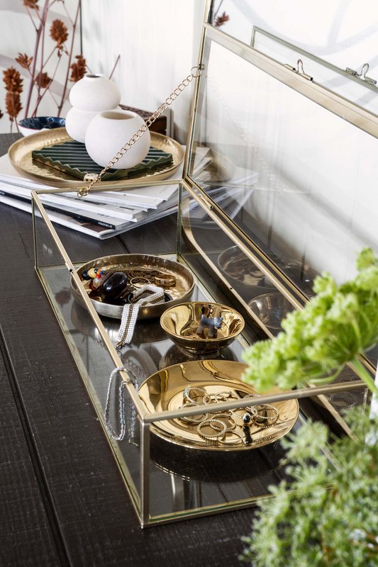 Set/4 Plates Gold 12cm