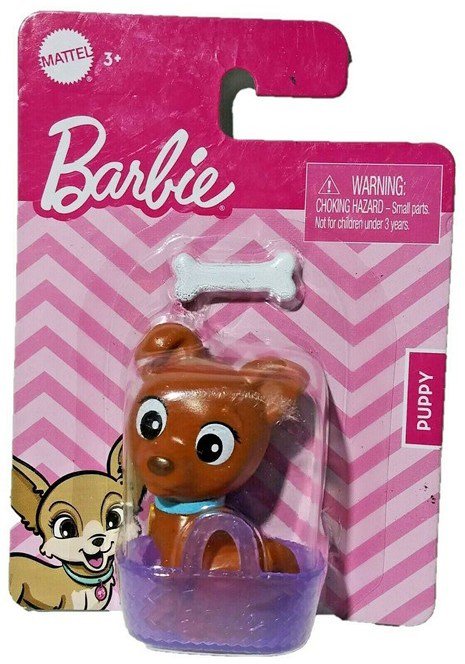 Barbie Mini-Figurines Pets 3 Assorted with accessories 8x11.5cm