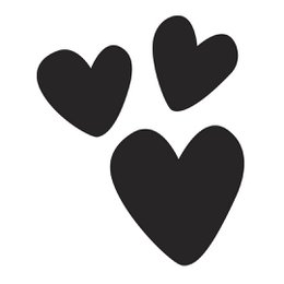 Mini sello 3 corazones