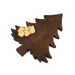 Planche à découper en bois en forme d'arbre pour la préparation quotidienne, le service de collations et la présentation de cuisine rustique