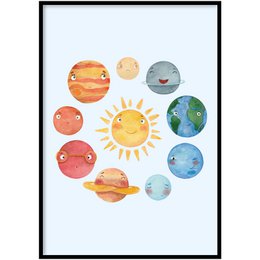 Plakat – Solsystem