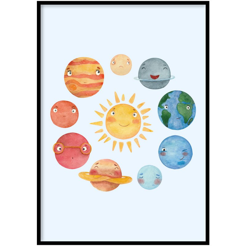 Plakat – Solsystem