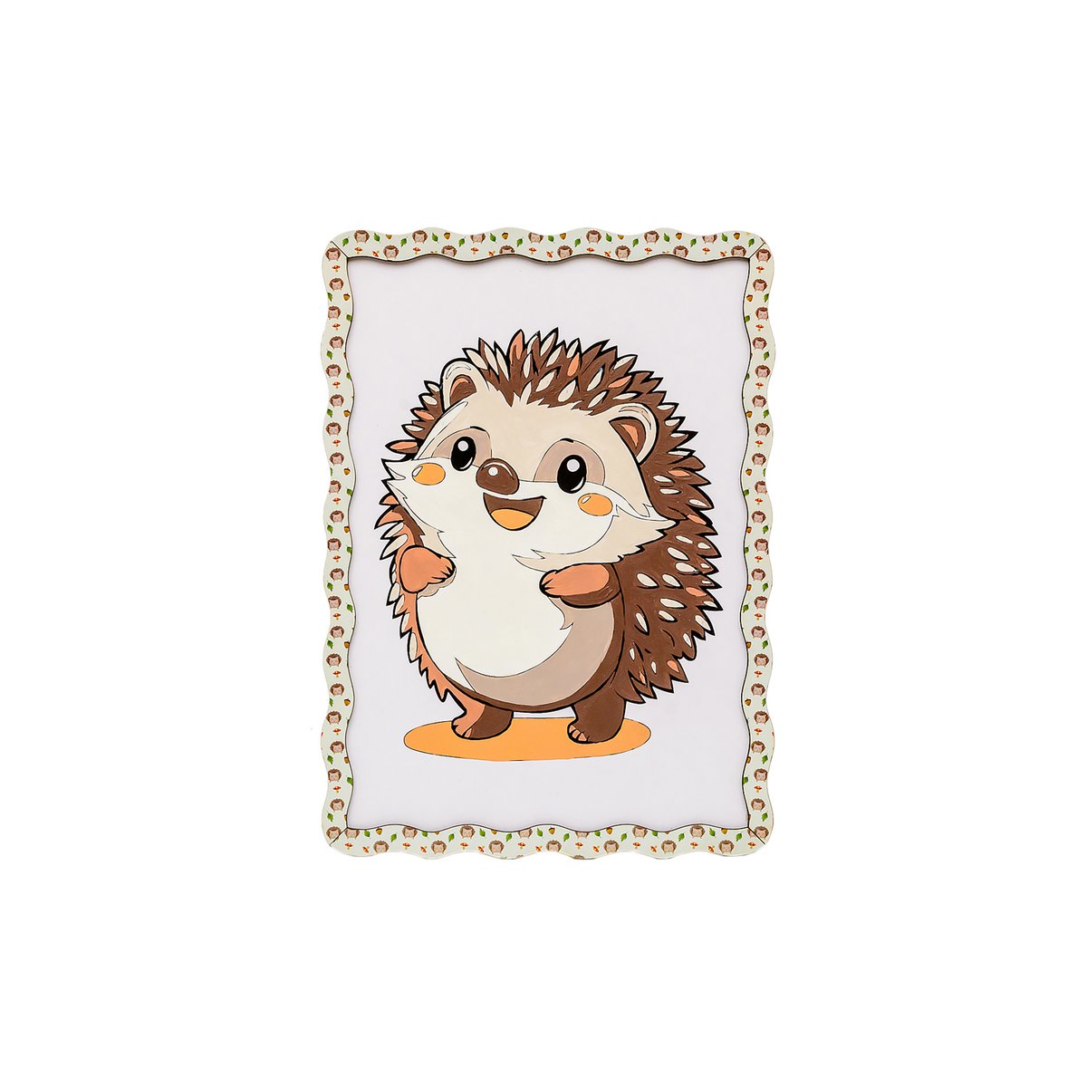 Hedgehog Paint by Numbers Kit for Kids A4 Canvas