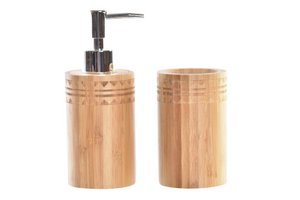BAÑO SET 2 BAMBU 6,8X7,5X18 NATURAL PB185392