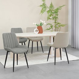 Silla de comedor Jarvis [juego de 2] [tela de lino]