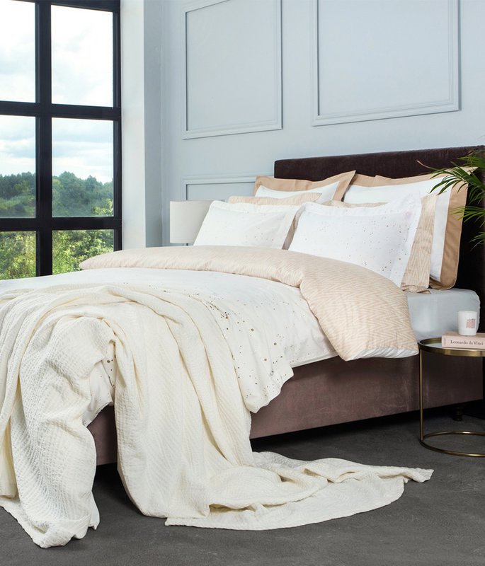 Sateen bed linen set Cosmos Gold