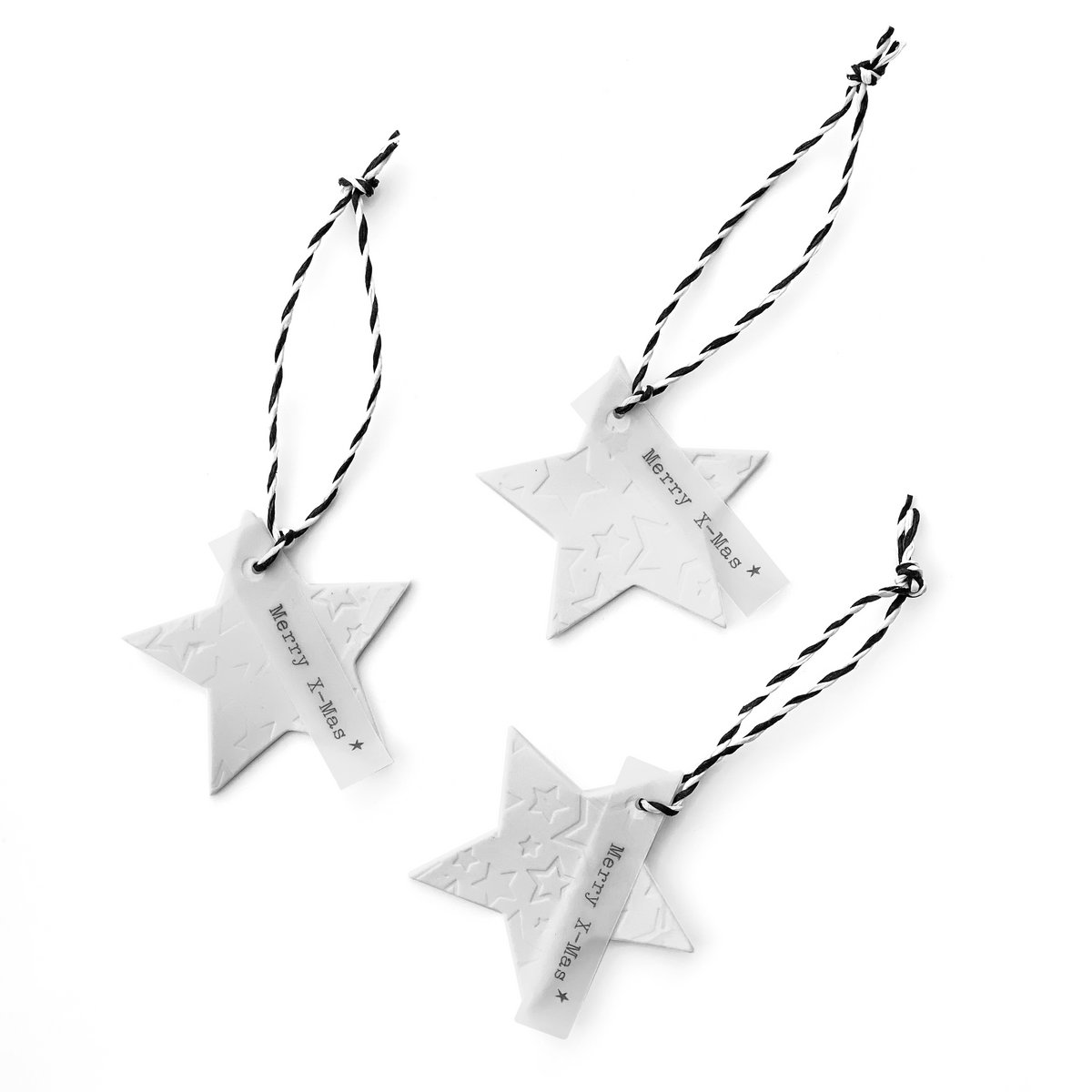 Geschenkanhänger Porzellanstern (VE=5)