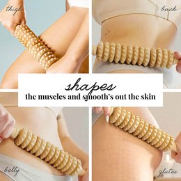 Træ Cellulite Massage Roller Lymfedrænage Massager Maderotherapy