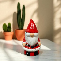 Burnt-Santa Claus Ceramic Santa Claus-Essentialöle, Wachse & Parfums-16 cm-artisanale Weihnachtsdekoration Festive Atmosphäre und Kokonation
