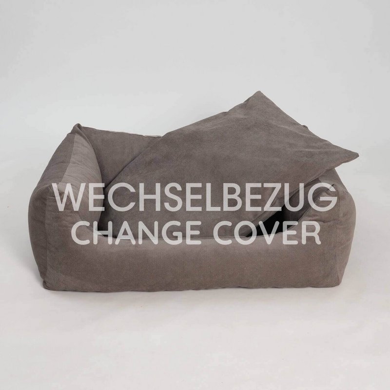 Wechselbezug Hundebett Box Bett Madison stone