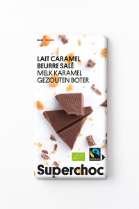 Superchoc : Milk chocolate with caramel and salted butter