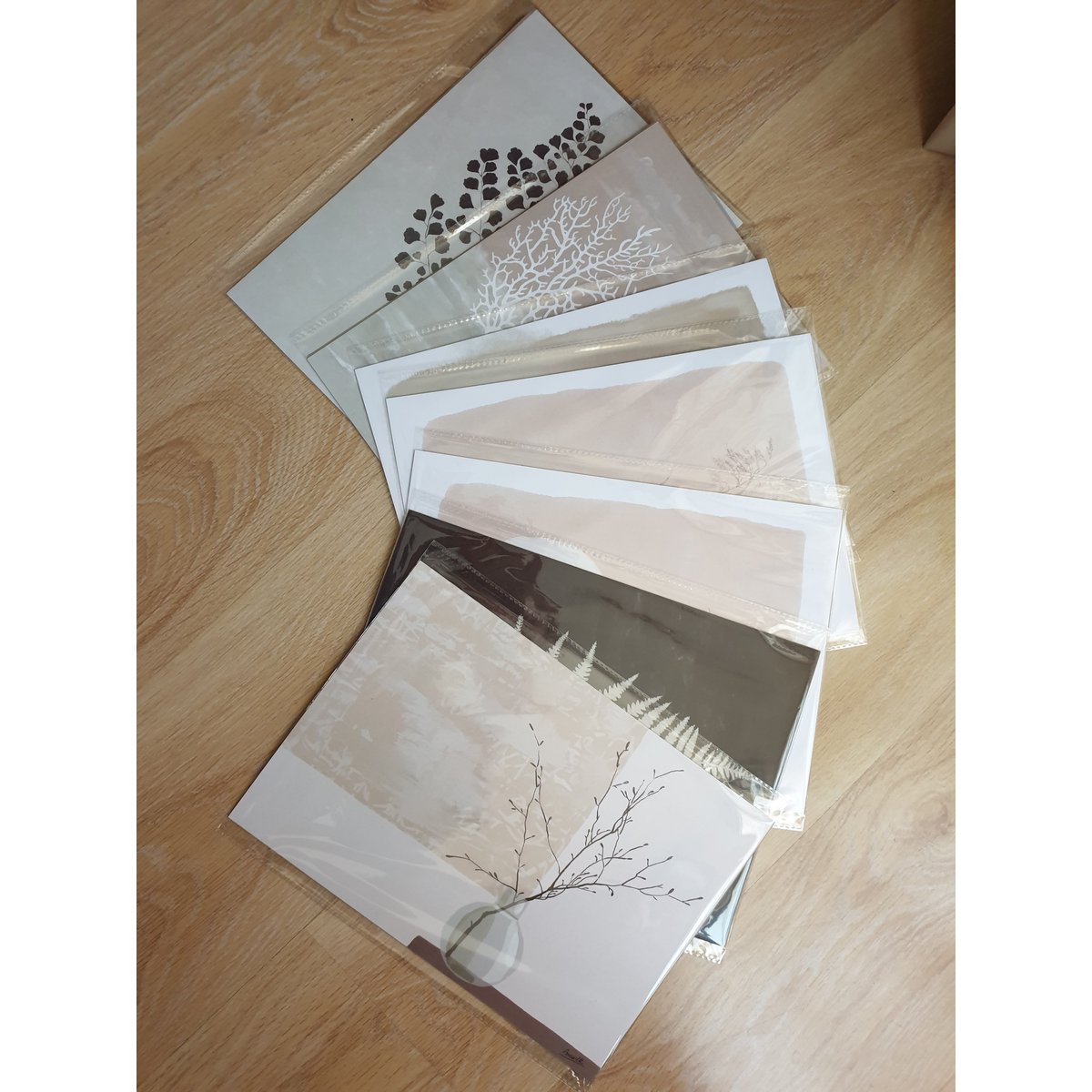 Poster Set A4 - Skandi & Japandi Bestseller - Nachhaltige Kunstdrucke auf Recyclingpapier in Zellophan