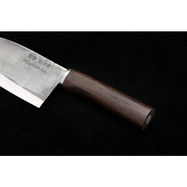 TAKAHIRO MIYAZAKI - Cuchilla Chiisai (cuchilla pequeña), acero forjado para herramientas con mango wengué