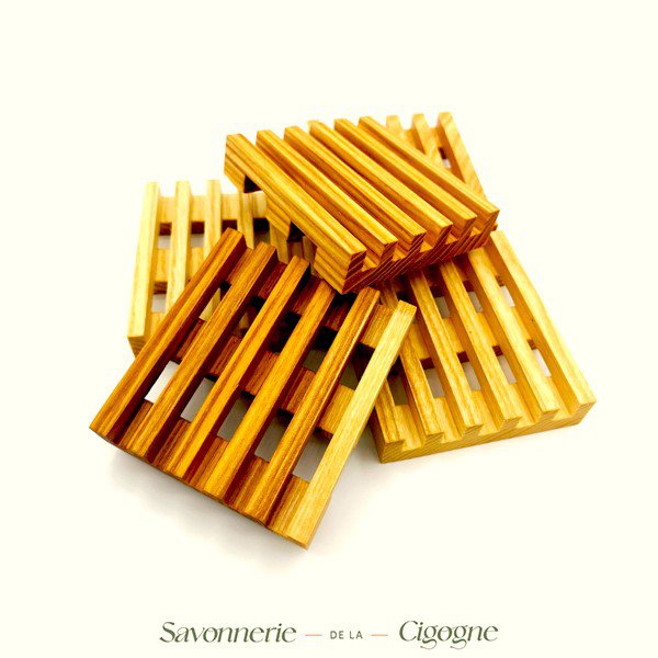 Wooden soap dish