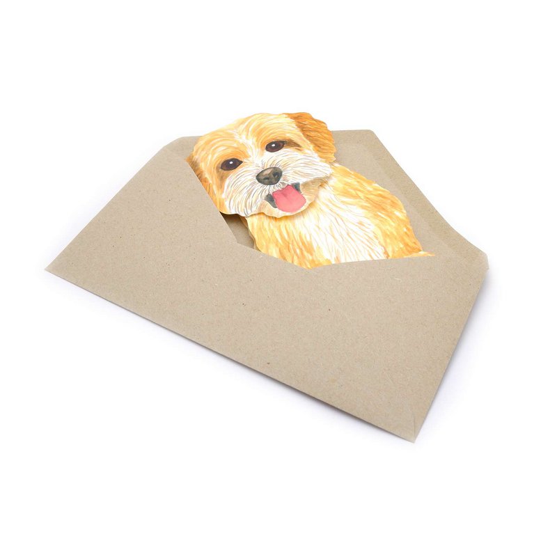 3D dyrekort "Lille hund"